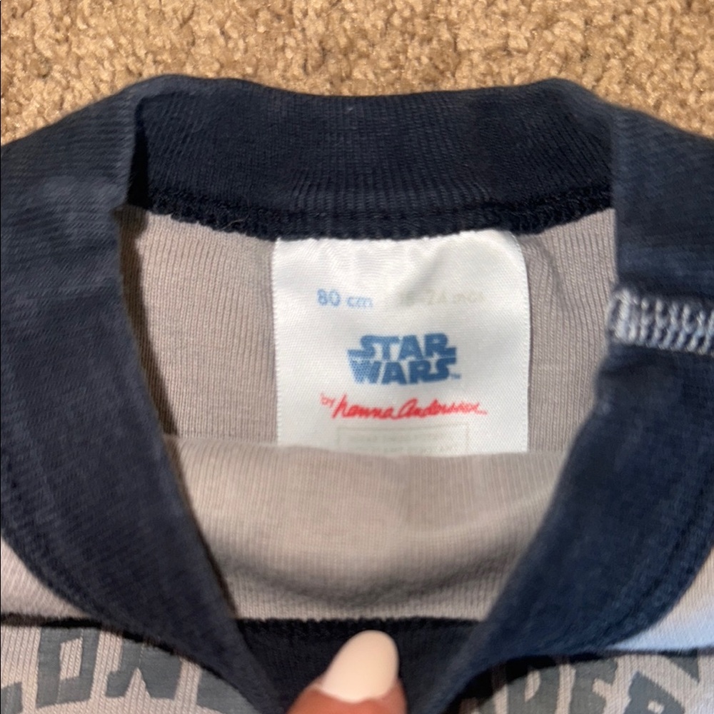 Hanna Andersson Cozy Red and Gray Striped Pajama Sets - Picture 5 of 6